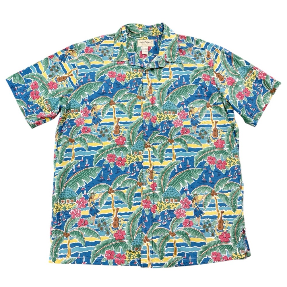 NWT Cooke Street Honolulu Tropical Hawaiian Shirt Large